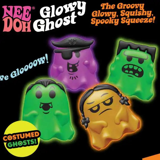 NeeDoh Glowy Ghost  [ ORANGE ]
