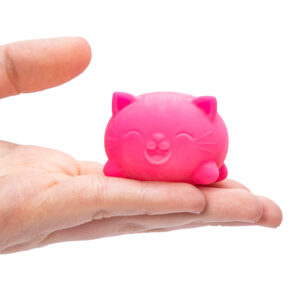 Teenie NeeDoh Cool Cats pink in hand
