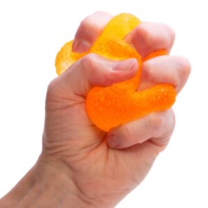 NeeDoh Gumdrop orange squeezed