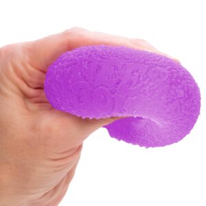 NeeDoh Gumdrop purple squeezed