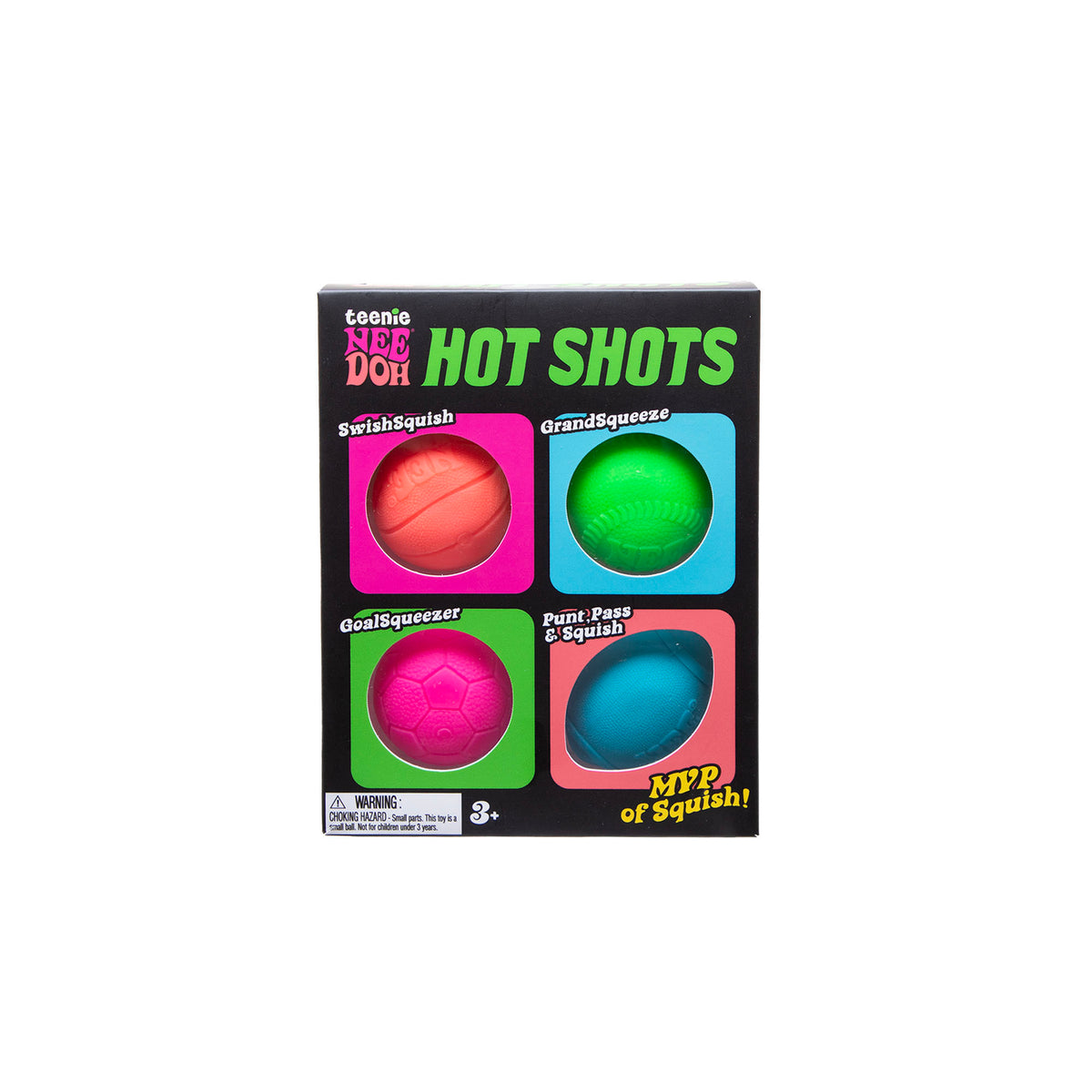 Schylling NeeDoh Hot Shot Teenie 4 Pack view 2