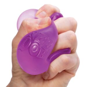 NeeDoh Nice Cube purple squeezed