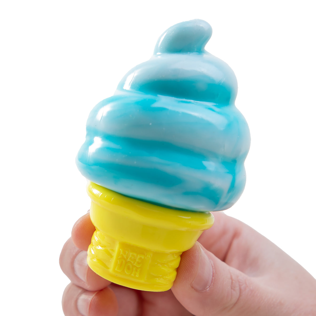 NeeDoh Nice Cream Cone in hand