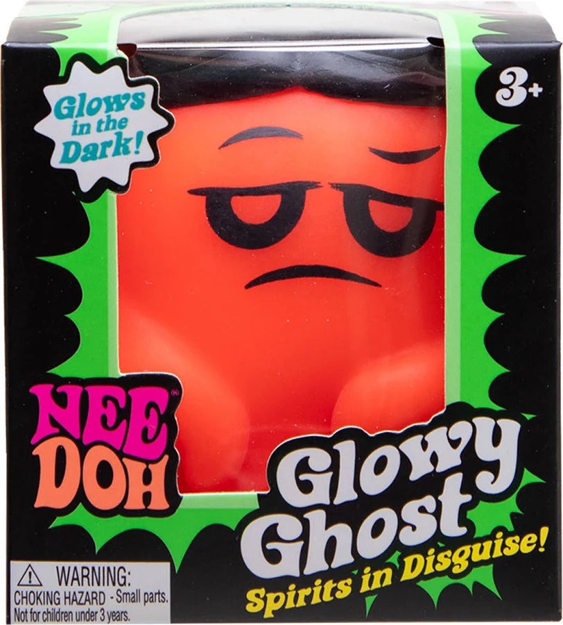 NeeDoh Glowy Ghost Orange